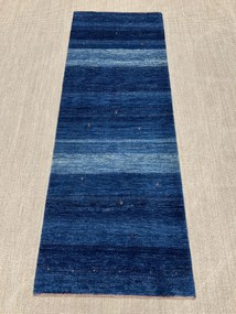 Loribaft Tappeto 260 x 90 Blu (Iran) Annodato A Mano