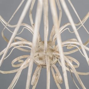 Lampadario beige 60 cm con paralumi marroni - Giuseppe