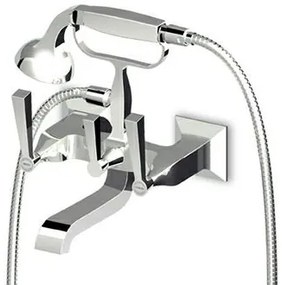 Gruppo Vasca Esterno con deviatore doccetta e flessibile 150 cm cromo Zucchetti Bellagio Zb2228