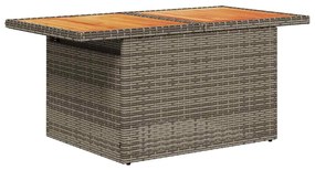 Set divano da giardino 8 pz con cuscini grigio in polyrattan
