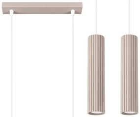 Brilagi - Lampadario a sospensione con filo CRESTO 2xGU10/10W/230V taupe