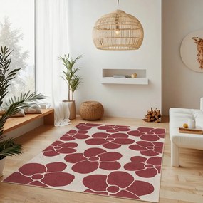 Tappeto rosso lavabile 80x150 cm Red Meadow – Mila Home