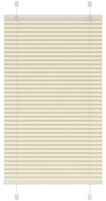 Tenda Plissettata Crema 75x100 Cm Larghezza Tessuto 74,4 Cm /