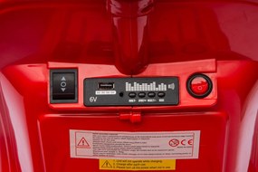 Piaggio Vespa con Sidecar Small Elettrica 6V per Bambini Rossa...