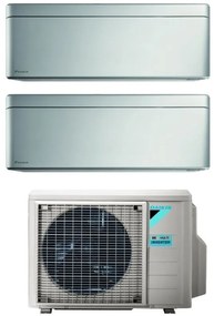 Daikin - Climatizzatore Condizionatore Bluevolution Dual Split Inverter serie stylish total silver 5+9 con 2MXM40A R-32 Wi-Fi Integrato 5000+9000