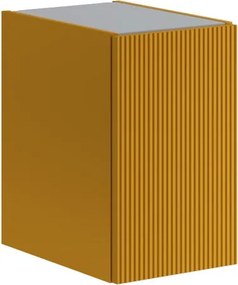 Estensione per mobile da bagno Opera 1 anta, cannettato laccato opaco senape L30 x H50 x P45.5 cm