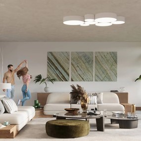 Plafoniera da Soffitto Tonda 4xE27 ARENA 55 in PVC