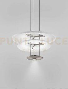 Dione sospensione 2 bianco satinato acciaio satinato l2223 led 26w ...