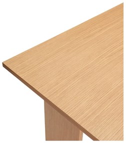 Tavolo da lavoro con piano in rovere 70x140 cm Forma - Hübsch