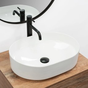 Lavabo da appoggio in ceramica Rea Nadia 50