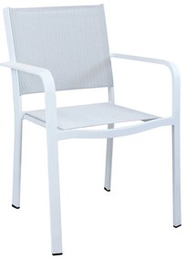 SPLENDOR - poltrona da giardino in alluminio e textilene impilabile