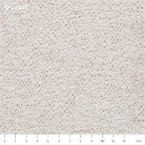 Divano angolare bianco allungabile e con contenitore (penisola a destra/a L) con rivestimento in ciniglia Everest – Bobochic Paris