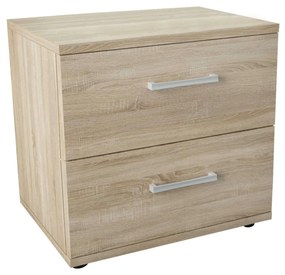HARALD - comodino 2 cassetti moderno