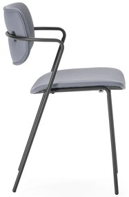 Set di sedie da pranzo grigio scuro 2 pz Maika - Marckeric