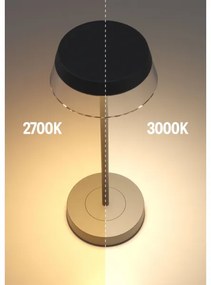Redo 90312 - Lampada da tavolo LED dimmerabile ILUNA LED/2,5W/5V 3000 mAh IP65 nero