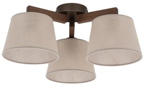 Brilagi - Lampadario a plafone LATTE 3xE27/15W/230V pino/beige