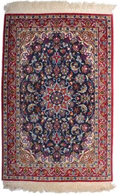 Isfahan Tappeto persiano 70x110 Blu (Iran) Annodato A Mano