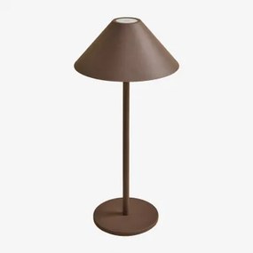 Lampada Da Tavolo Led Senza Fili Nebida Marrone Caffè - Sklum