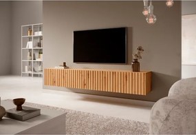 Mobile TV Sospeso Listellato 175 Cm 2 Ante Rovere Astra