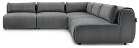 Divano angolare grigio (variabile) Jeanne - Bobochic Paris
