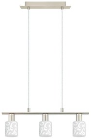 Eglo - Lampadario LED a sospensione con filo MY CHOICE 3xE14/4W/230V cromo/bianco