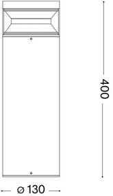 Ideal Lux - Lampada LED da esterno BOEING LED/14W/230V 40 cm IP65 nero