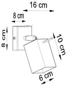 Faretto da parete MERIDA 1xGU10/40W/230V