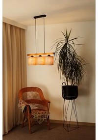 Brilagi - Lampadario a sospensione con filo FOREST 3xE27/15W/230V pino/marrone/nero