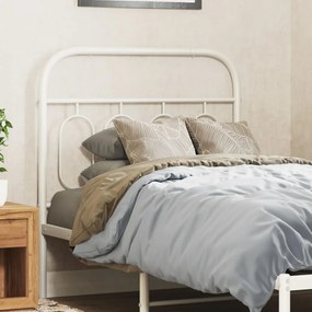 Testiera İn Metallo Bianco 90 Cm /