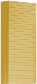Pensile bagno Pixel Stripes laccato opaco giallo sole, 1 anta apertura da sinistra P 17 x L 30 x H 80 cm