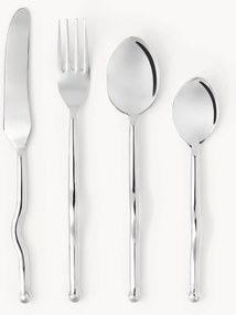 Set di 4 posate in acciaio inossidabile Juno, 1 persona