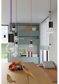 Lampadario a sospensione con filo EDISON 1xE27/60W/230V nero