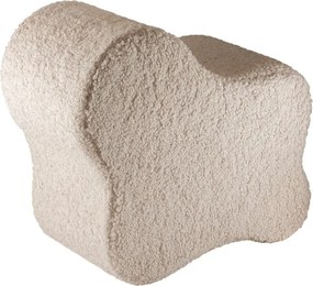 Pouf per bambini marrone chiaro con rivestimento in bouclé Cloud – Wigiwama