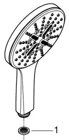 GROHE 26574DL0 - RAINSHOWER SMARTACTIVE Doccia mano 130 mm, rame