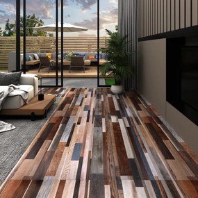 Listoni Pavimenti Autoadesivi İn Pvc 2,51m² 2mm Multicolore /
