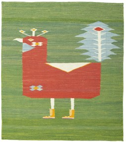 Kilim Tappeto 100 x 110 (Tacchino) Tessuto A Mano