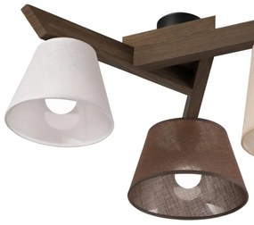 Brilagi - Lampadario LED ANTHONY 3xE14/40W/230V rovere noce