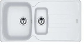 Lavello 1.5 vasche in fragranite bianco FRANKE L 97 x L 50 cm