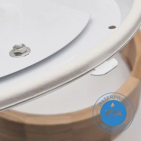 Plafoniera OAK 2xE27/15W/230V IP54 rovere Ø 27 cm