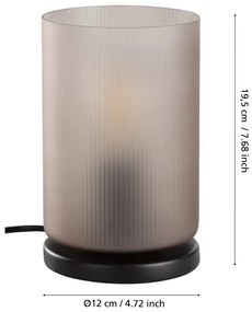 Eglo 901164 - Lampada da tavolo COLOMERA 1xE27/40W/230V grigio