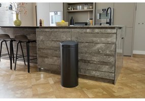 Bidone per rifiuti in acciaio grigio scuro touch 30 l Touch Bin - Brabantia