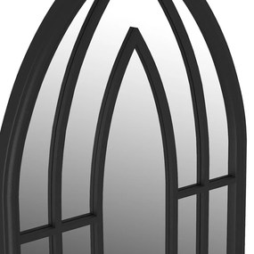 Specchio Nero 70x30 cm Ferro per Uso Interno