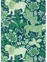 Scion Carta da parati Rumble in the Jungle - Midnight/ Mint Leaf