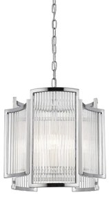 Zuma Line P0528-03A-F4AC - Lampadario a sospensione con catena SERGIO 3xE14/60W/230V cromo