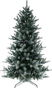 Albero di Natale artificiale innevato Birkdale verde H 210 cm x ø 134 cm