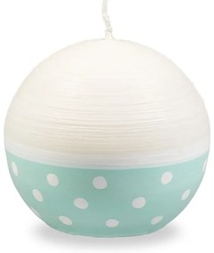 Candela bianco-turchese, durata di combustione 22 h Sweetness - Unipar