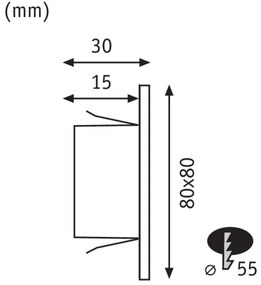 Paulmann 99495 - LED 1,2W lampada da scala EDGE 230V