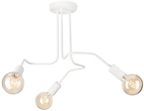 Lampadario a plafone MATYLDA 3xE27/60W/230V bianco