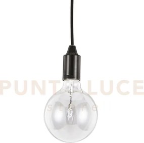 Edison sospensione in metallo e cavo in tessuto 1 luce attacco e27 ...