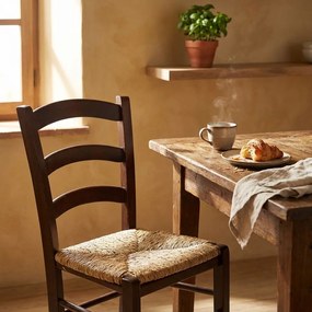 HARMONIE - sedia doghe in legno massello